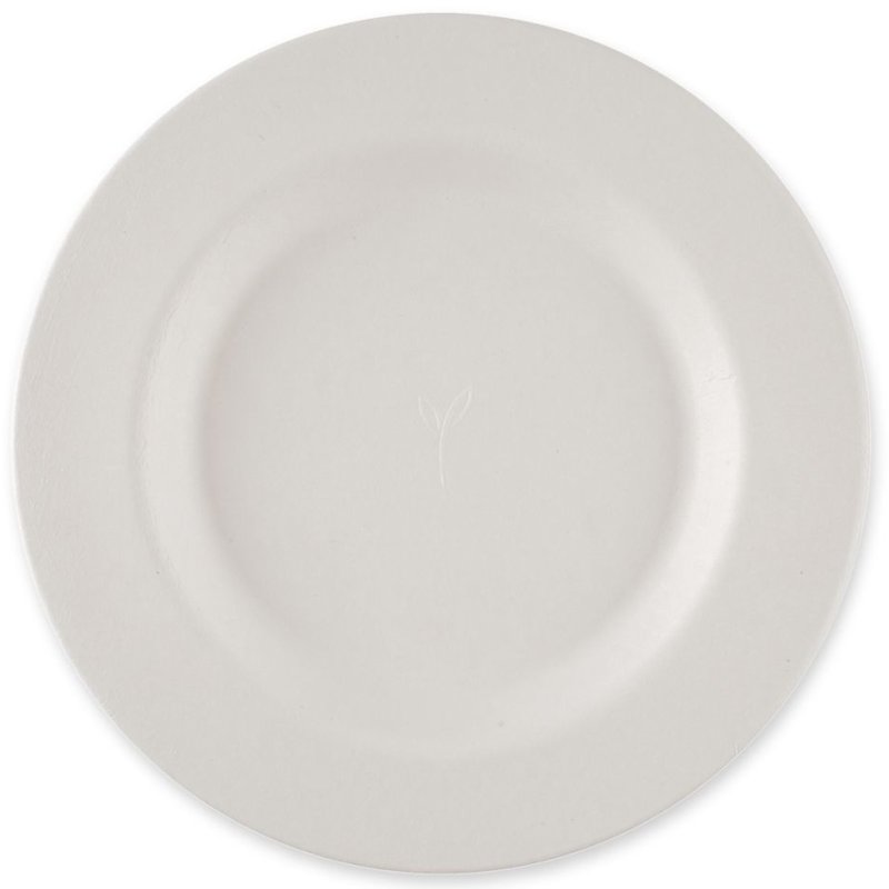 NATURE Star assiettes canne à sucre rondes, compostables, blanc, 270 mm, 50 pièces