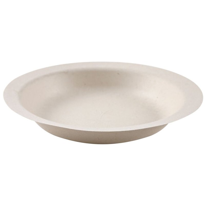 NATURE Star sugarcane round bowls, natural, 50 pieces