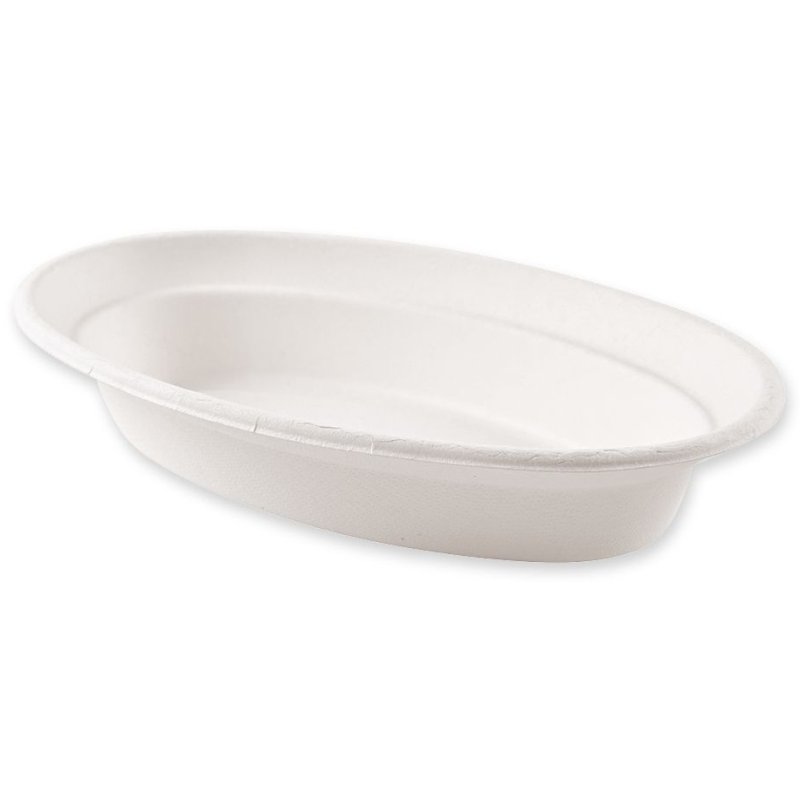 NATURE Star gobelet en bagasse ovale, blanc, 680 ml, 50 pièces