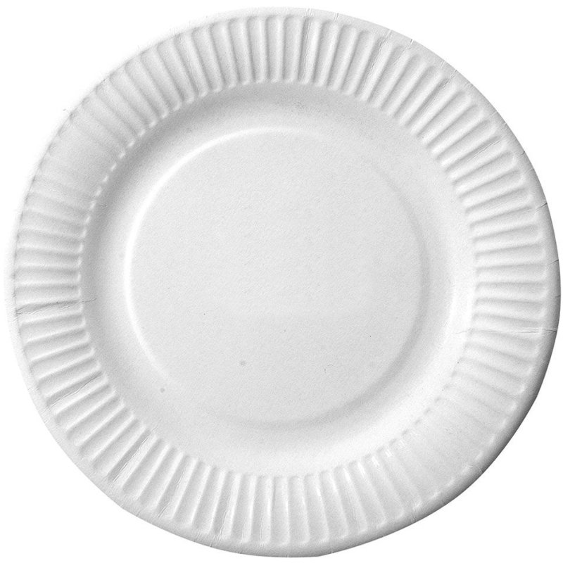 NATURE Star assiettes en carton rondes, blanc, 230 mm, 100 pièces