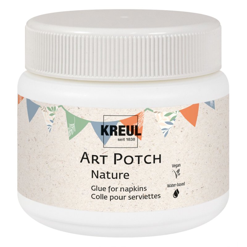 KREUL Art Potch Nature vernis à serviettes & colle, transparent, 150 ml