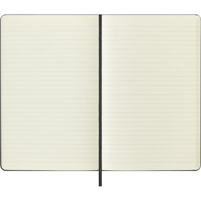 Moleskine carnet A5, blanc, couverture rigide, rouge écarlate