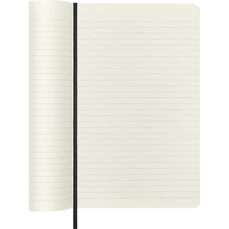 Moleskine carnet A5, quadrillé, couverture souple, noir