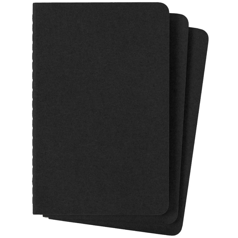 MOLESKINE Cahier carnet A6, blanc, rouge, 3 pièces