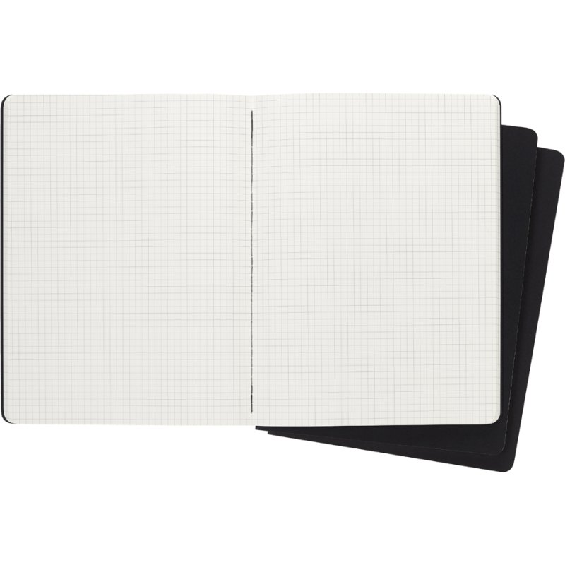 Moleskine carnet Cahier, très grand, quadrillé, noir