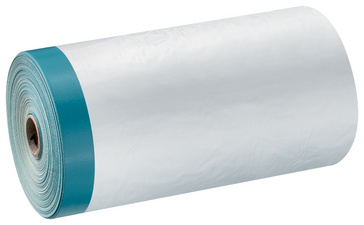 WESTEX afdekfolie met tape, blauw, 1.800 mm × 20 m