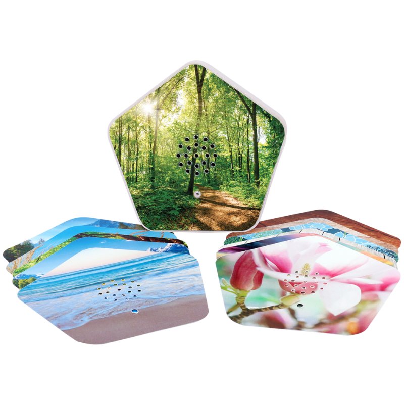 OLYMP geluidsbox Sounds of Nature, bewegingssensor, wit, 6 stuks