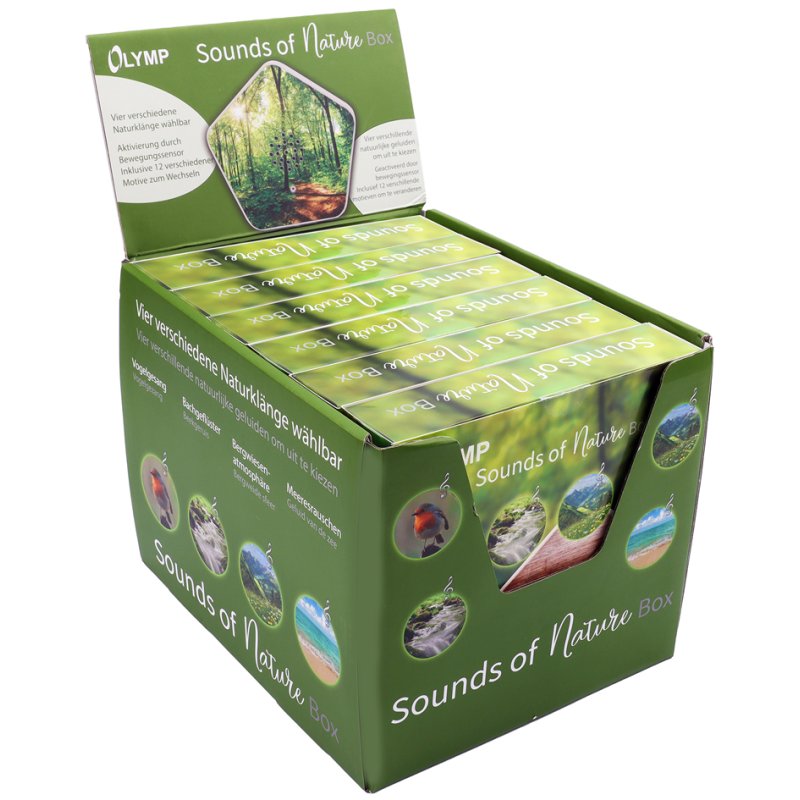 OLYMP geluidsbox Sounds of Nature, bewegingssensor, wit, 6 stuks