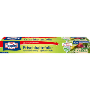 TOPPITS vershoudfolie, transparant, 325 mm breed, 40 meter