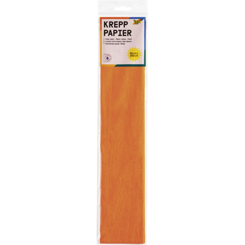 folia crêpepapier wit, 500 mm × 2,5 m, 10 vellen