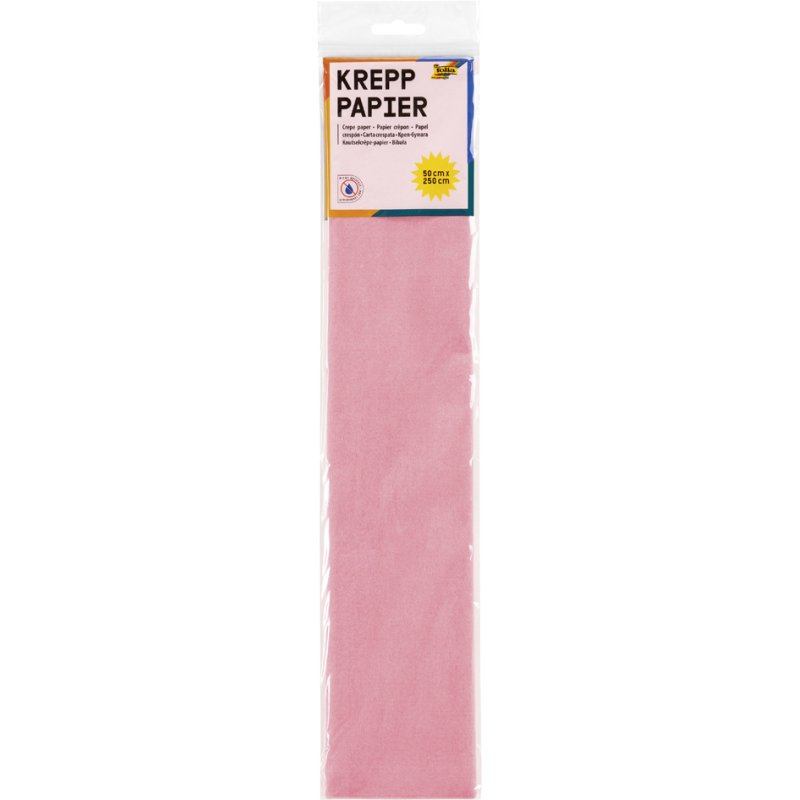 folia crêpepapier wit, 500 mm × 2,5 m, 10 vellen