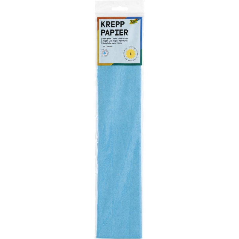 folia crêpepapier wit, 500 mm × 2,5 m, 10 vellen