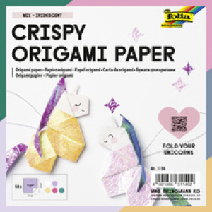 folia vouwblaadjes origamipapier, punt- en kristalreliëf, 140×140 mm, 50 vel