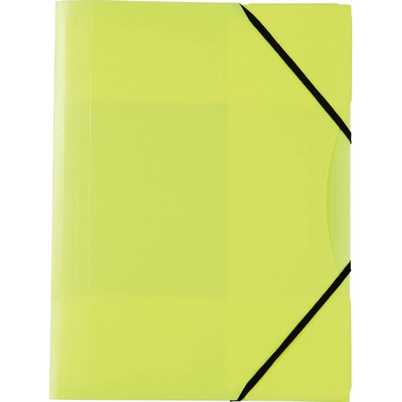 folia elastomappen A4, neon kleuren assortiment, 0,5 mm, 5 stuks