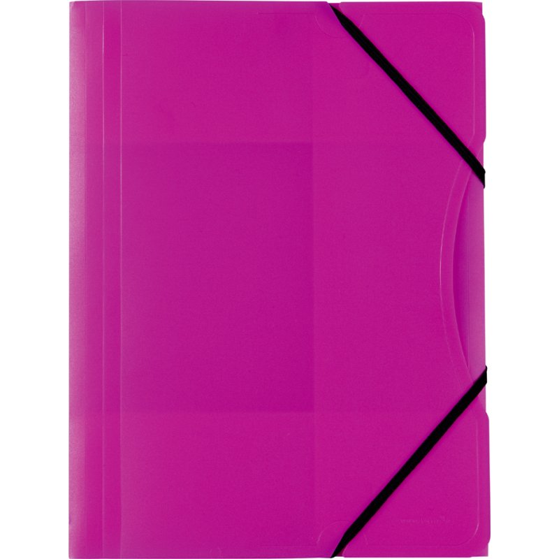 folia elastomappen A4, neon kleuren assortiment, 0,5 mm, 5 stuks