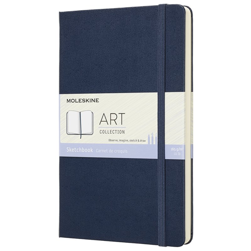 Moleskine carnet de croquis A5, couverture rigide, rouge éclatant, 52 feuilles