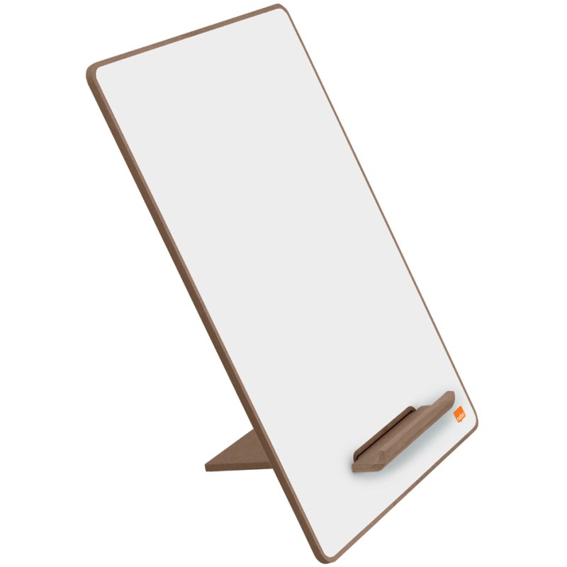 Nobo mini tableau blanc set, blanc, cadre bois, A4, 4 pièces