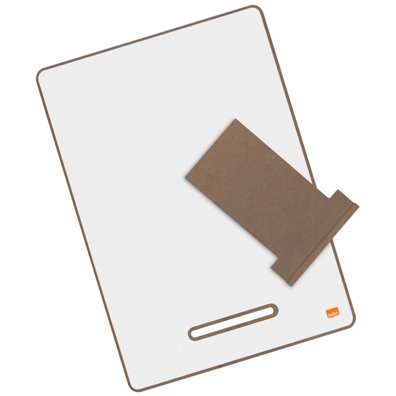 Nobo mini tableau blanc set, blanc, cadre bois, A4, 4 pièces