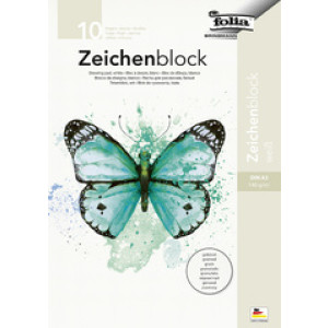folia tekenblok A3, gekorreld, 140g, 10 vel