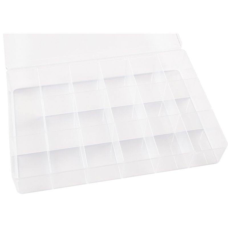 folia sorteerbox, PP, 17 vakken, transparant