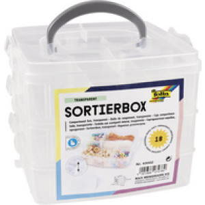 folia sorteerbox, 3 niveaus, PP, transparant