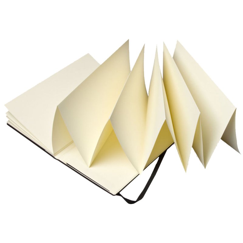 Moleskine Album accordéon japonais A5, couverture rigide, noir, 165g/m²
