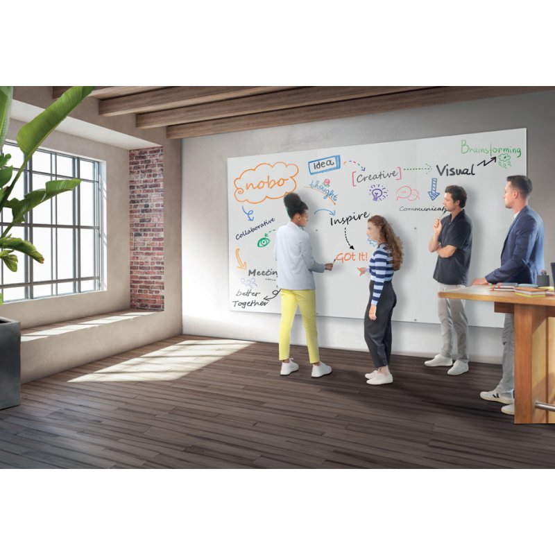 nobo tableau blanc Infinity Steel, 900×600 mm, blanc, sans cadre