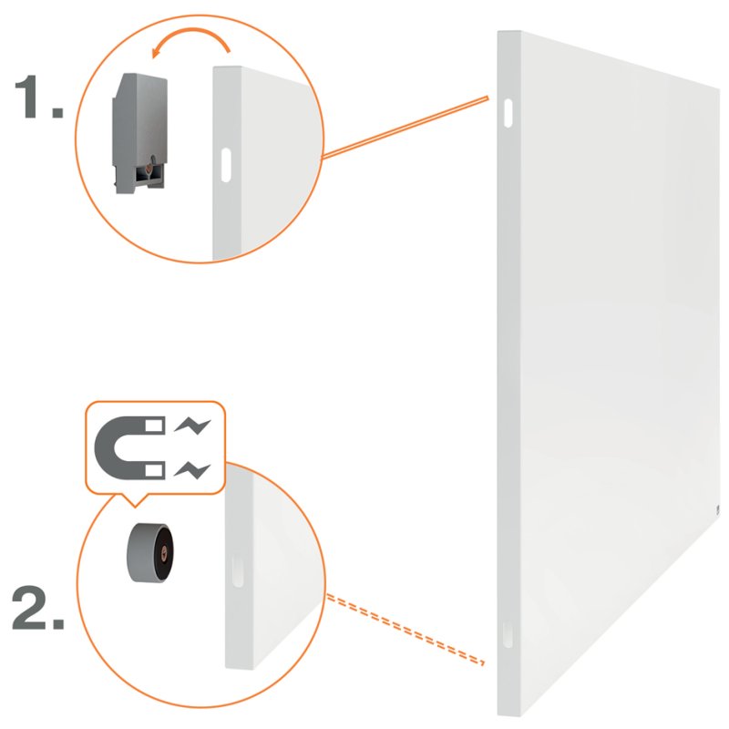 nobo tableau blanc Infinity Steel, 900×600 mm, blanc, sans cadre
