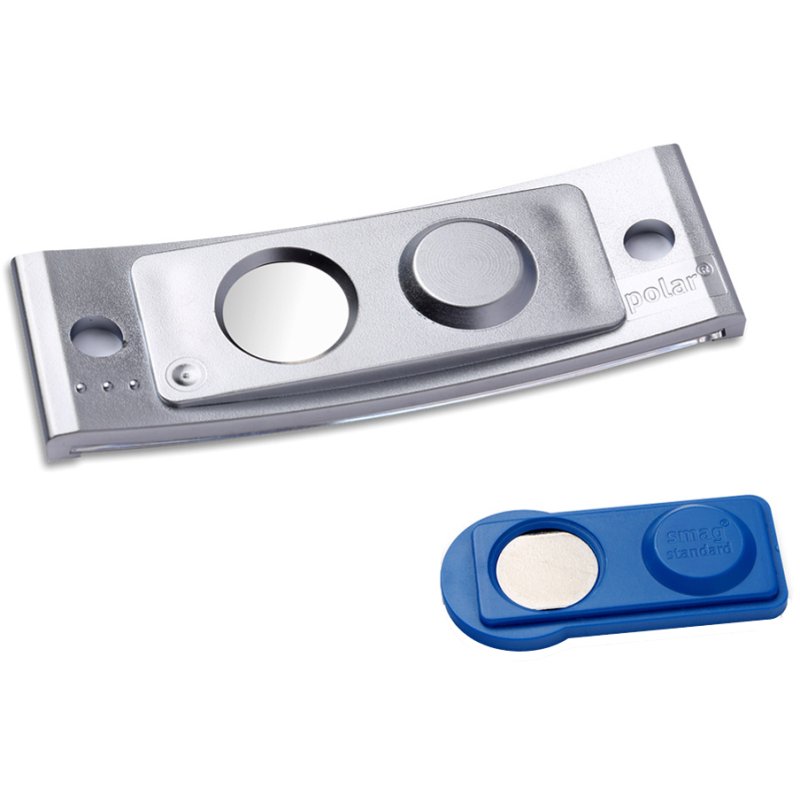 AVERY Zweckform badge de nom, 68×22 mm, argent, avec aimant, 10 pièces