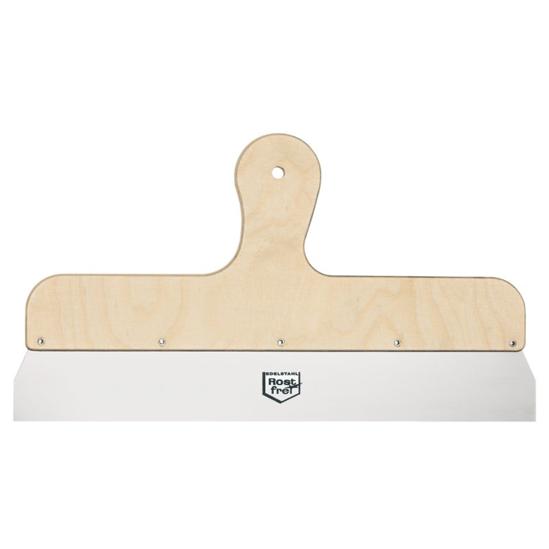 WESTEX spatule de façade, acier inoxydable, 400 mm, poignée en bois