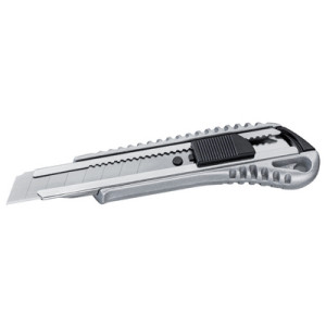 WESTEX cutter, aluminium behuizing, 18 mm mes, zilver