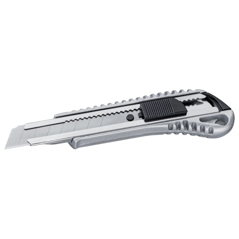 WESTEX cutter, aluminium behuizing, 18 mm mes, zilver