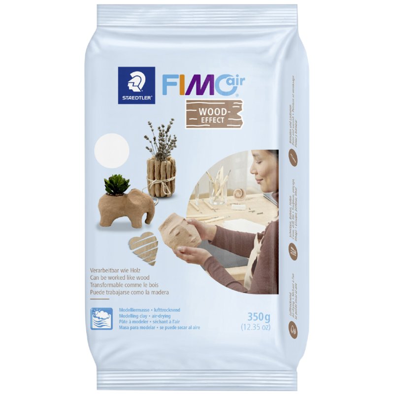 FIMO air boetseerklei, luchthardend, houteffect, 350g