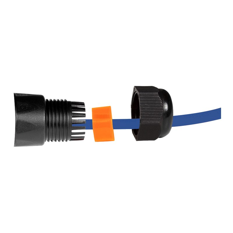 LogiLink Professional outdoor patch cable coupler Cat.6, shielded, IP67, nylon