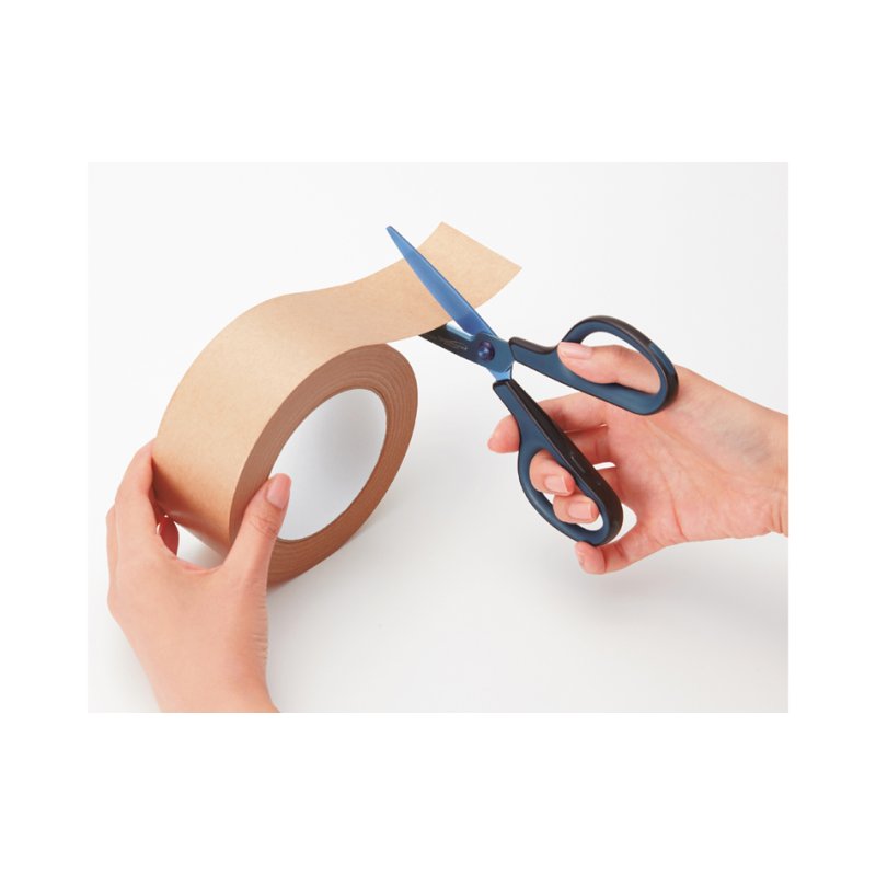 PLUS JAPAN universele schaar FITCUT CURVE, titanium coating, blauw, 175 mm