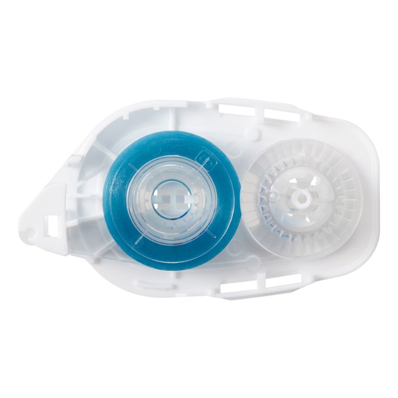 PLUS JAPAN correctieroller One Action, navulbaar, blauw, 8,4 mm × 8 m