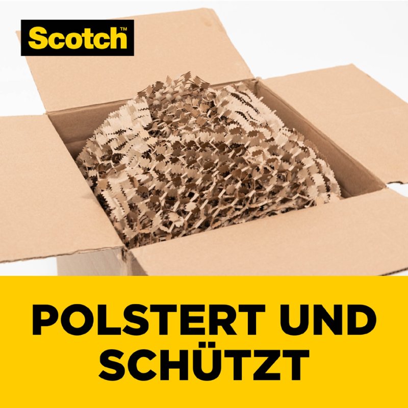 Scotch matériau de rembourrage papier Cushion Lock, 304 mm × 9,14 m, 100% papier recyclé