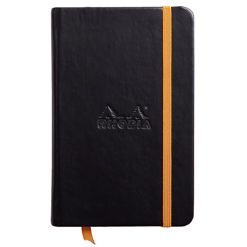RHODIA carnet RHODIARAMA, noir, ligné, 90×140 mm
