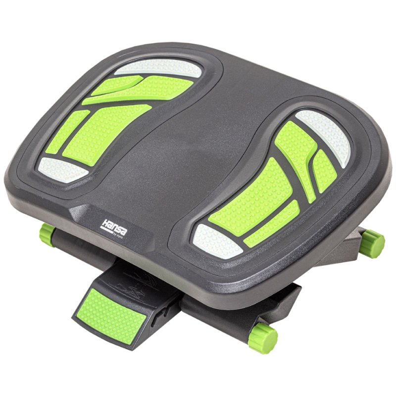 Hansa voetensteun Footness Comfort DUO, zwart/groen, 450×342 mm