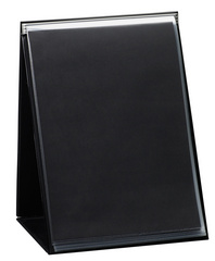 rillstab tafel flipchart A4 dwars, zwart, inclusief 20 hoezen
