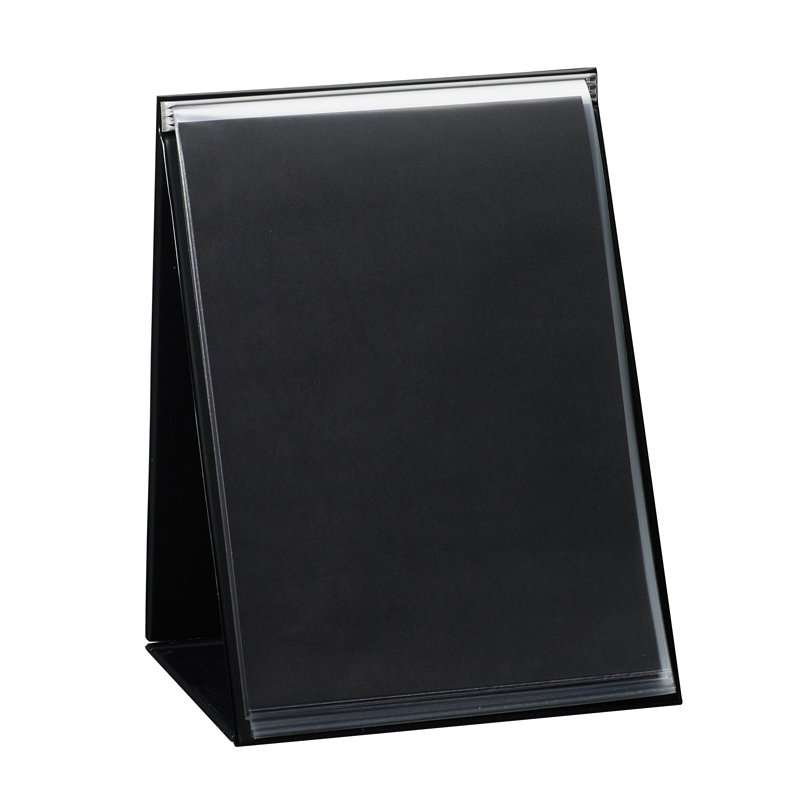 rillstab tafel flipchart A4 dwars, zwart, inclusief 20 hoezen