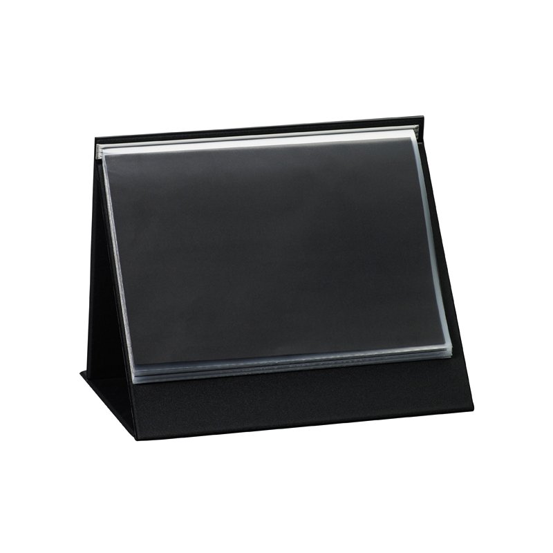 Rillstab table flipchart A4 paysage, noir, avec 20 pochettes