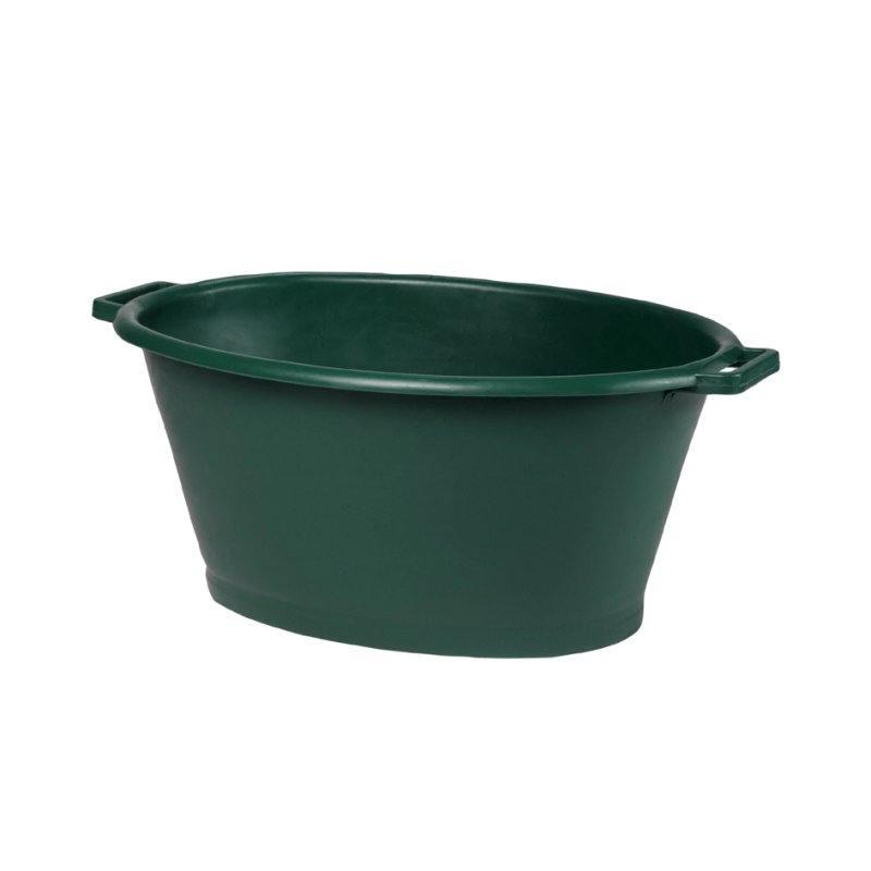 EDA bac ovale 70 litres, plastique recyclé, vert