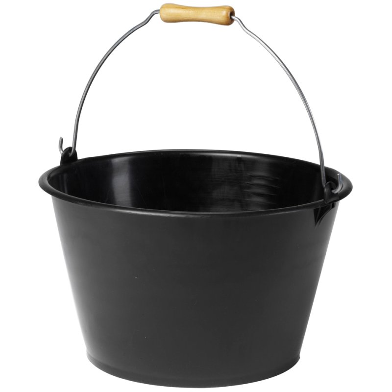 EDA seau, 15,5 litre, plastique, noir