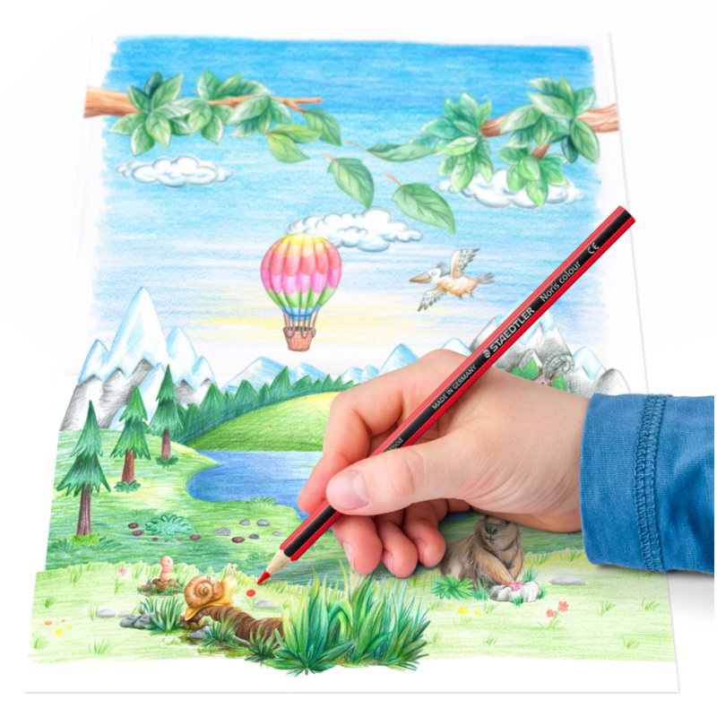 STAEDTLER Noris colour crayons de couleur, 10+2 gratuit, étui cartonné