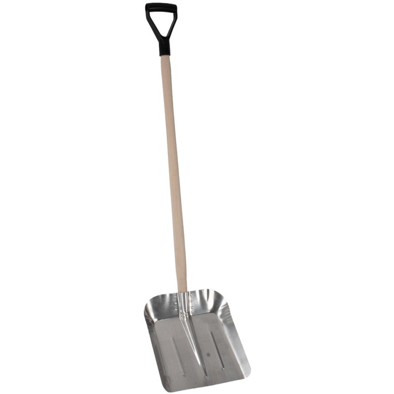 EDA shovel with wooden handle, 360 mm, silver, 1300 mm