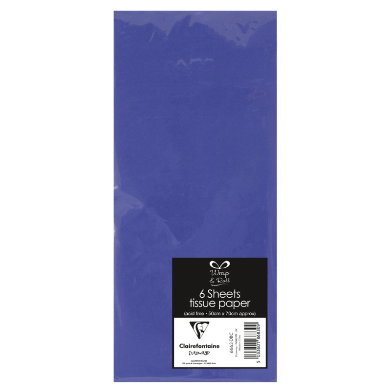 Clairefontaine papier de soie, 500×700 mm, rouge, 6 feuilles