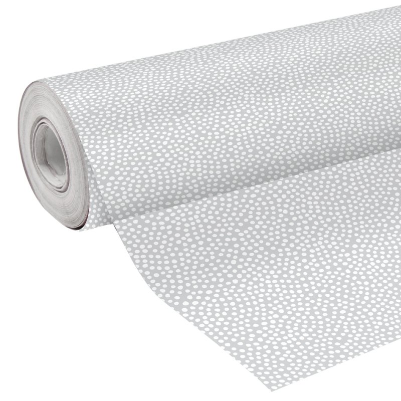 Clairefontaine papier cadeau pois blancs, transparent, 700 mm × 50 m