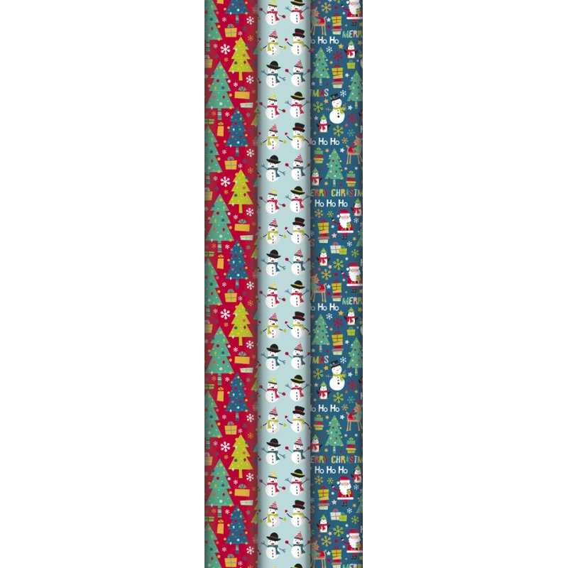 Clairefontaine papier cadeau Noël Alliance Kinderen, 700 mm × 2,0 m, 60 g/m²