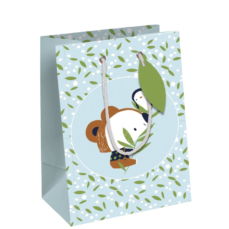 Clairefontaine sac cadeau Les Copains, moyen, 265×140×330 mm, papier enduit